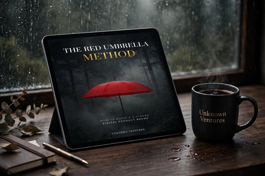 The Red Umbrella Method — How To Build A 6-Figure Digital Product Brand | Unknown Ventures eBook